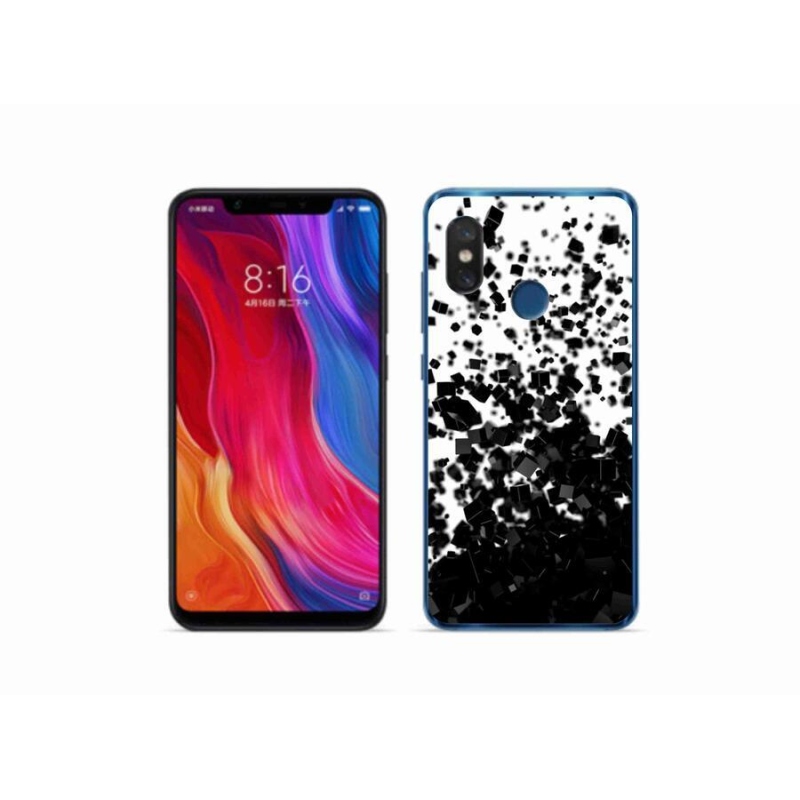 Gelový kryt mmCase na mobil Xiaomi Mi 8 - abstraktní vzor 1