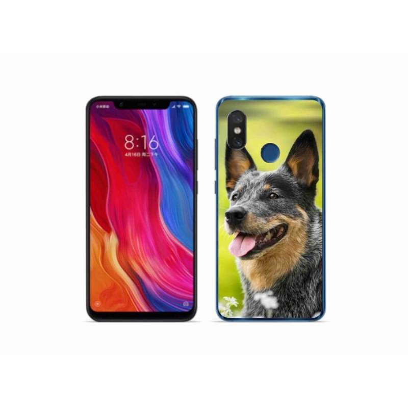 Gelový kryt mmCase na mobil Xiaomi Mi 8 - australský honácký pes