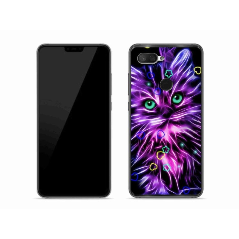 Gelový kryt mmCase na mobil Xiaomi Mi 8 Lite - abstraktní kočka