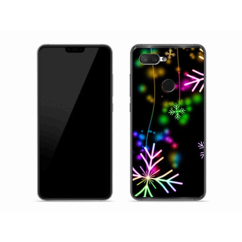 Gelový kryt mmCase na mobil Xiaomi Mi 8 Lite - barevné vločky