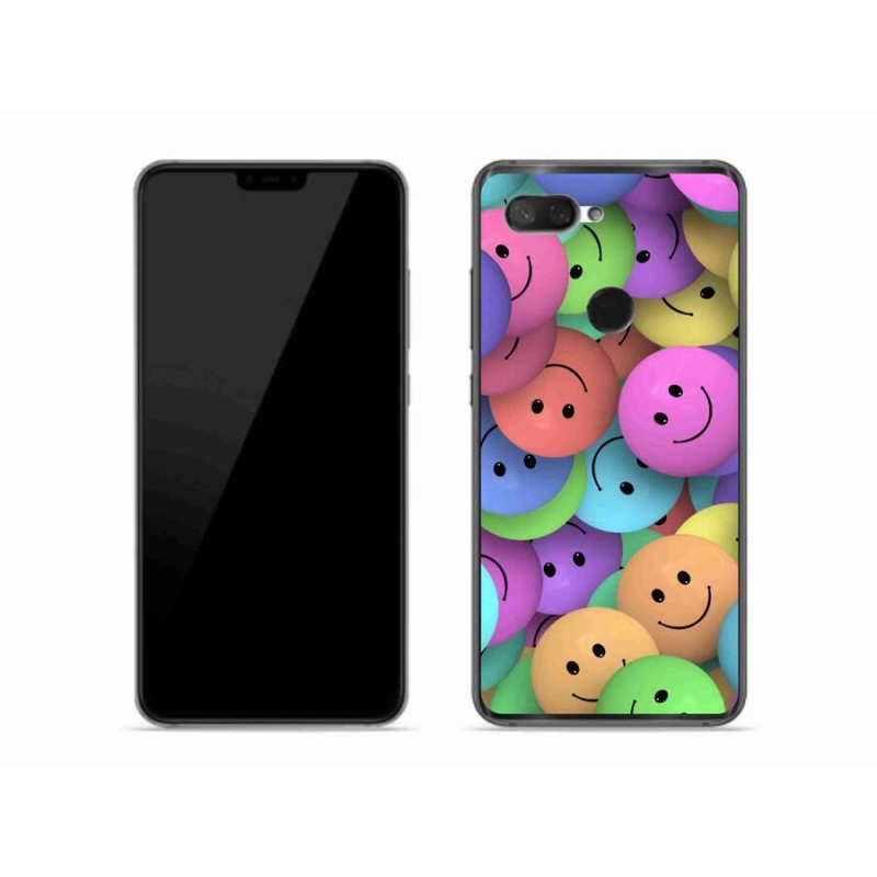 Gelový kryt mmCase na mobil Xiaomi Mi 8 Lite - barevní smajlíci