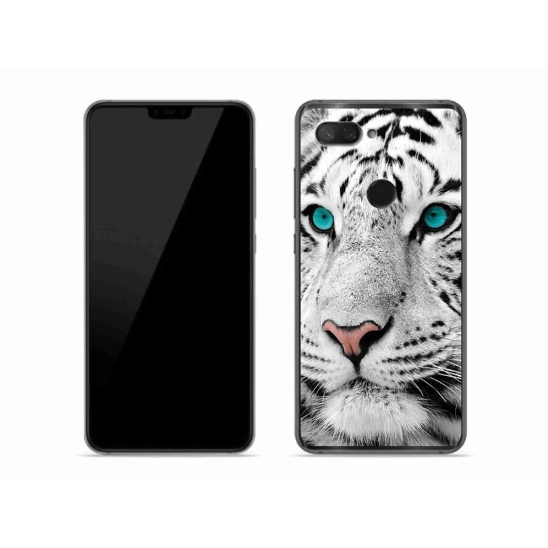 Gelový kryt mmCase na mobil Xiaomi Mi 8 Lite - bílý tygr
