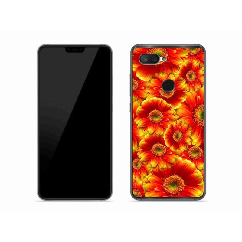 Gelový kryt mmCase na mobil Xiaomi Mi 8 Lite - gerbera 1