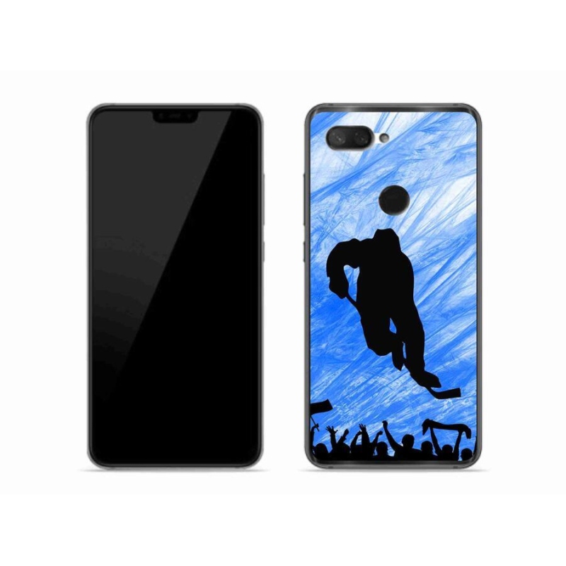 Gelový kryt mmCase na mobil Xiaomi Mi 8 Lite - hokejový hráč