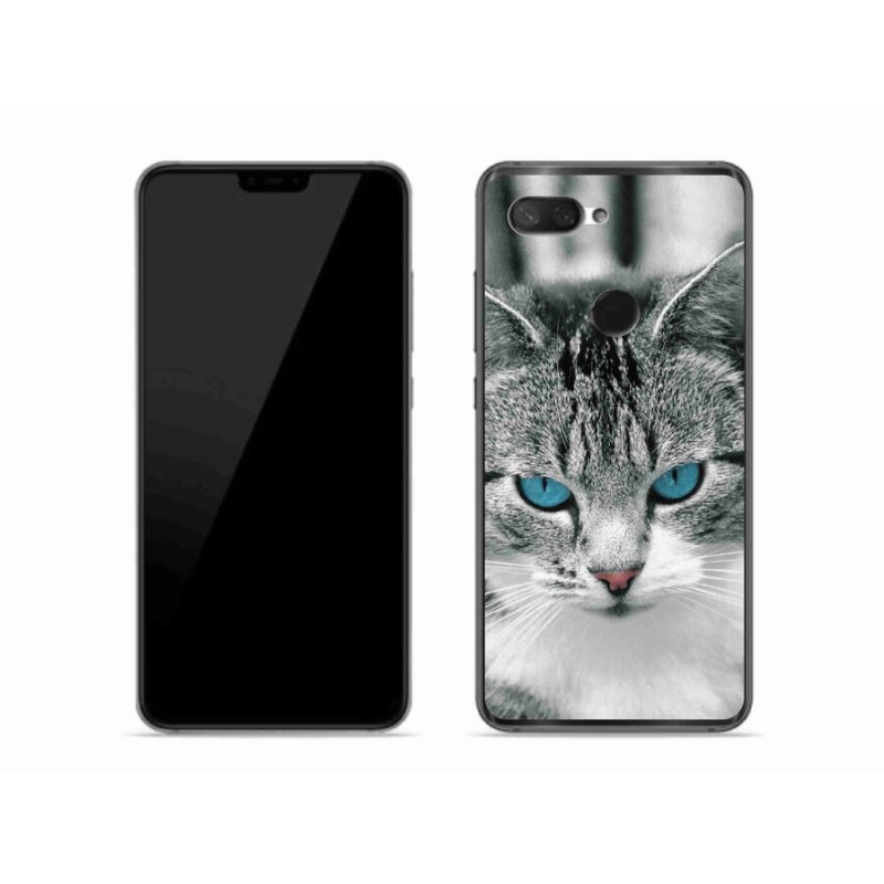 Gelový kryt mmCase na mobil Xiaomi Mi 8 Lite - kočičí pohled 1