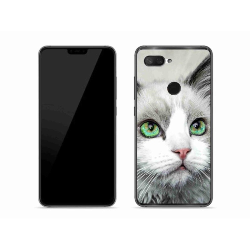 Gelový kryt mmCase na mobil Xiaomi Mi 8 Lite - kočičí pohled