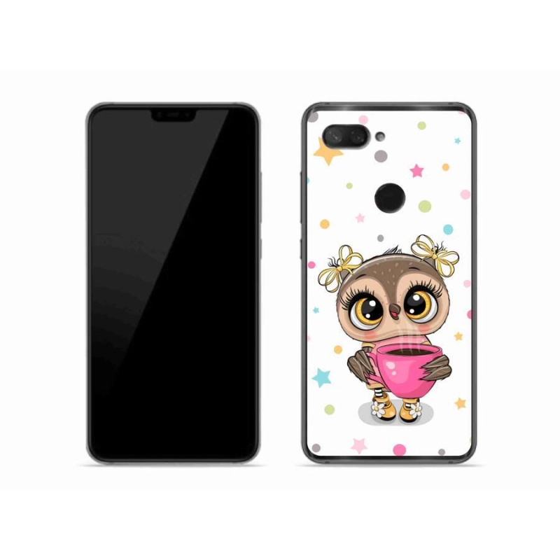 Gelový kryt mmCase na mobil Xiaomi Mi 8 Lite - kreslená sovička