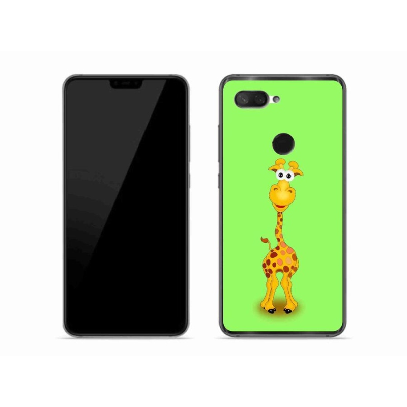 Gelový kryt mmCase na mobil Xiaomi Mi 8 Lite - kreslená žirafa