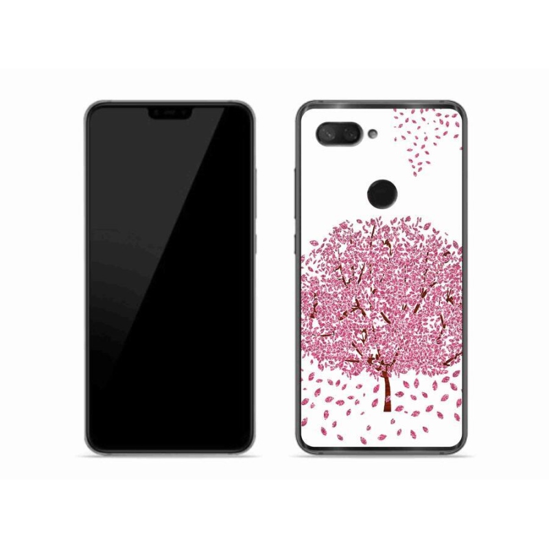 Gelový kryt mmCase na mobil Xiaomi Mi 8 Lite - kreslený strom s listy