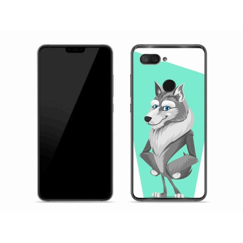 Gelový kryt mmCase na mobil Xiaomi Mi 8 Lite - kreslený vlk