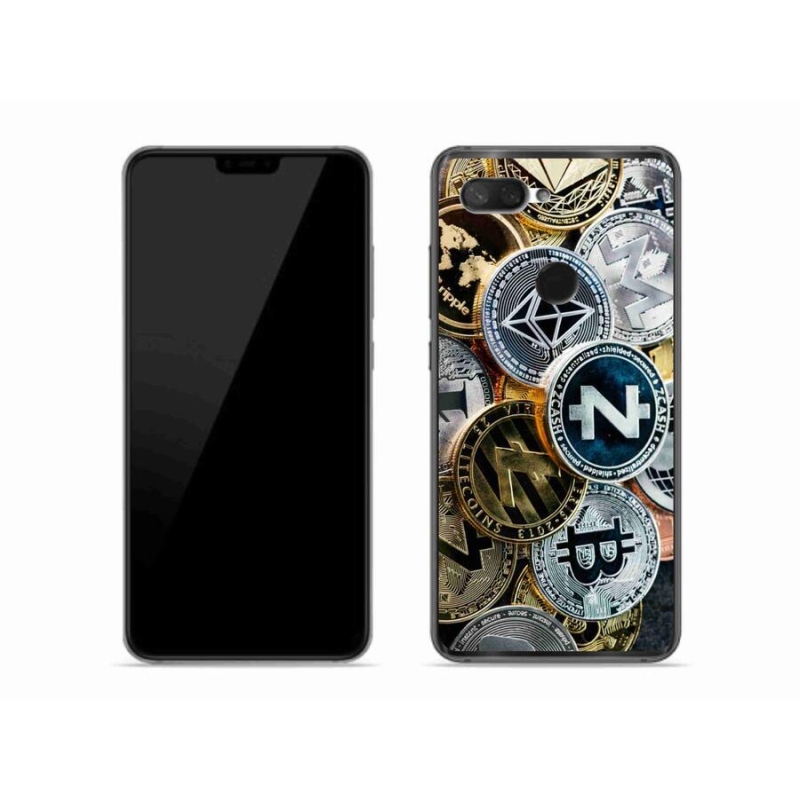 Gelový kryt mmCase na mobil Xiaomi Mi 8 Lite - kryptoměny