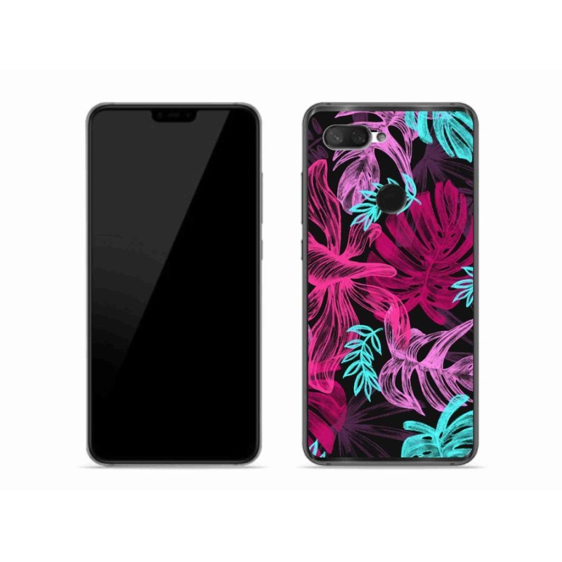 Gelový kryt mmCase na mobil Xiaomi Mi 8 Lite - květiny 1