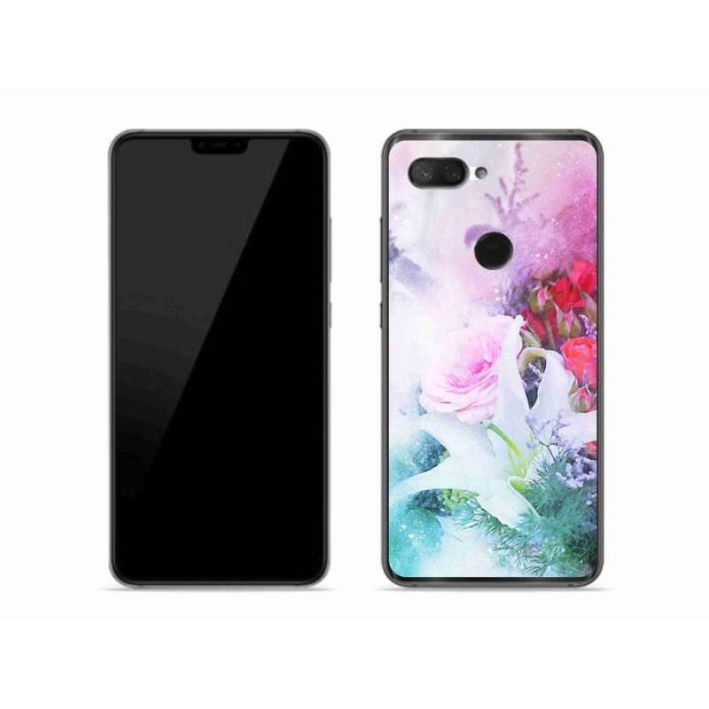 Gelový kryt mmCase na mobil Xiaomi Mi 8 Lite - květiny 4