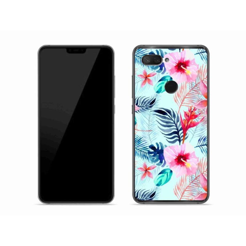 Gelový kryt mmCase na mobil Xiaomi Mi 8 Lite - květiny