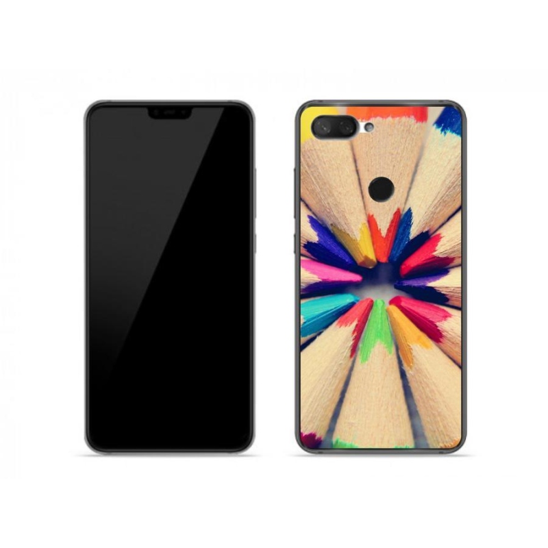 Gelový kryt mmCase na mobil Xiaomi Mi 8 Lite - pastelky