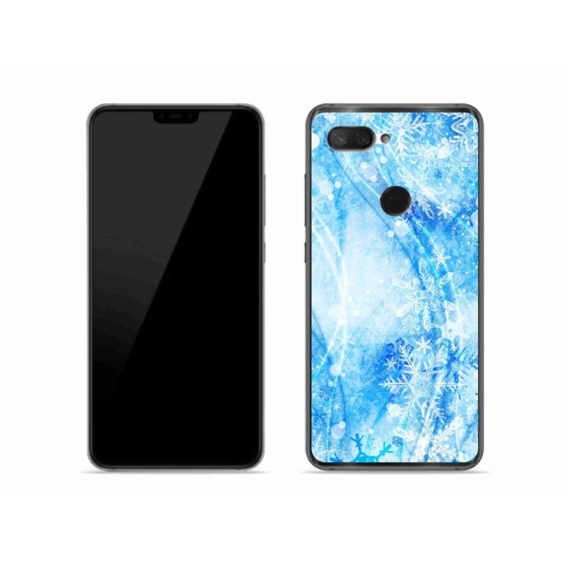 Gelový kryt mmCase na mobil Xiaomi Mi 8 Lite - sněhové vločky