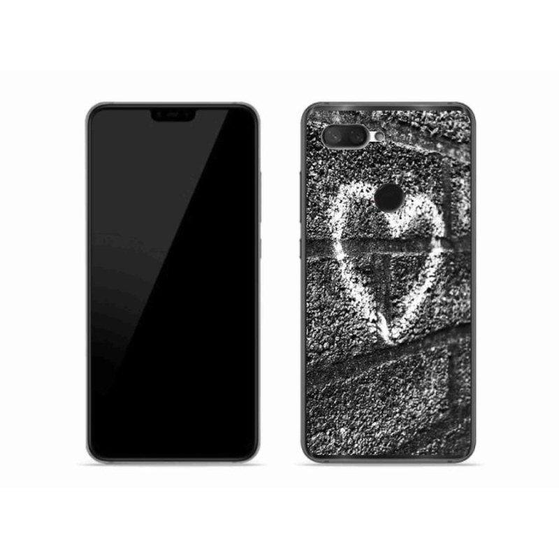 Gelový kryt mmCase na mobil Xiaomi Mi 8 Lite - srdce na zdi