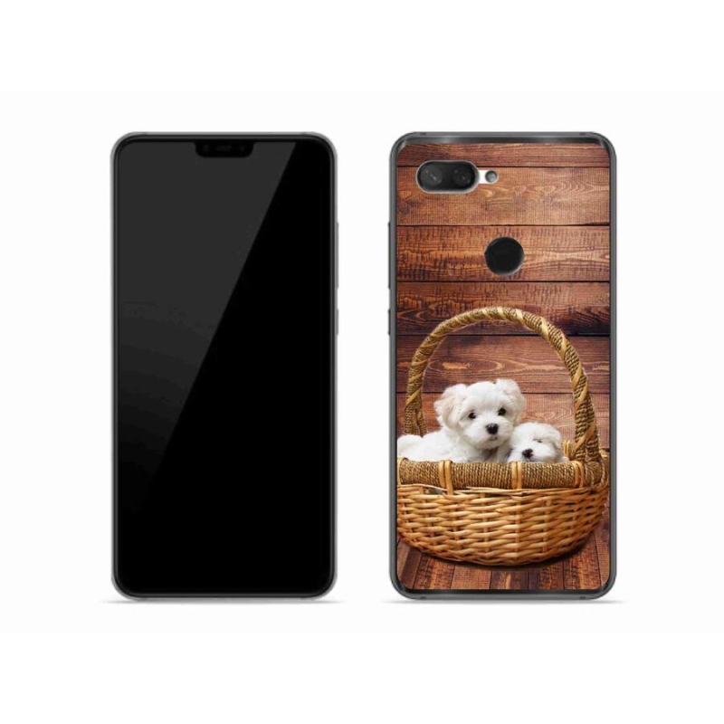 Gelový kryt mmCase na mobil Xiaomi Mi 8 Lite - štěňátka