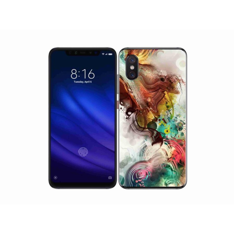 Gelový kryt mmCase na mobil Xiaomi Mi 8 Pro - abstrakt 1