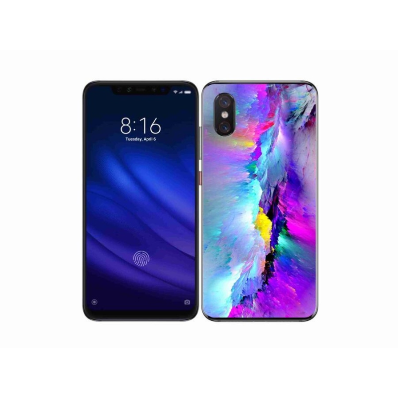 Gelový kryt mmCase na mobil Xiaomi Mi 8 Pro - abstrakt