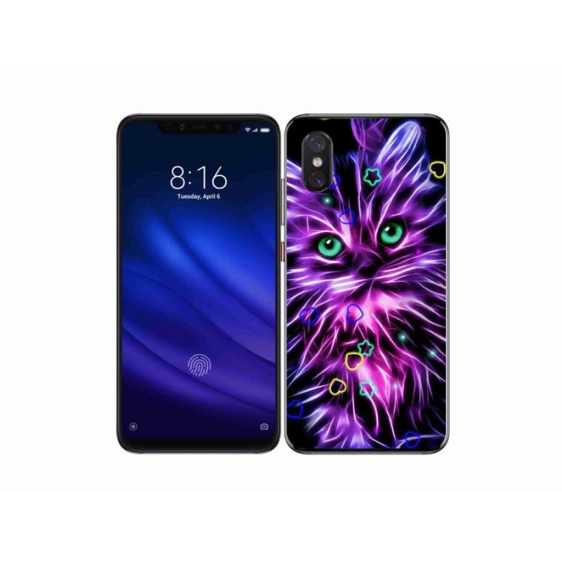 Gelový kryt mmCase na mobil Xiaomi Mi 8 Pro - abstraktní kočka