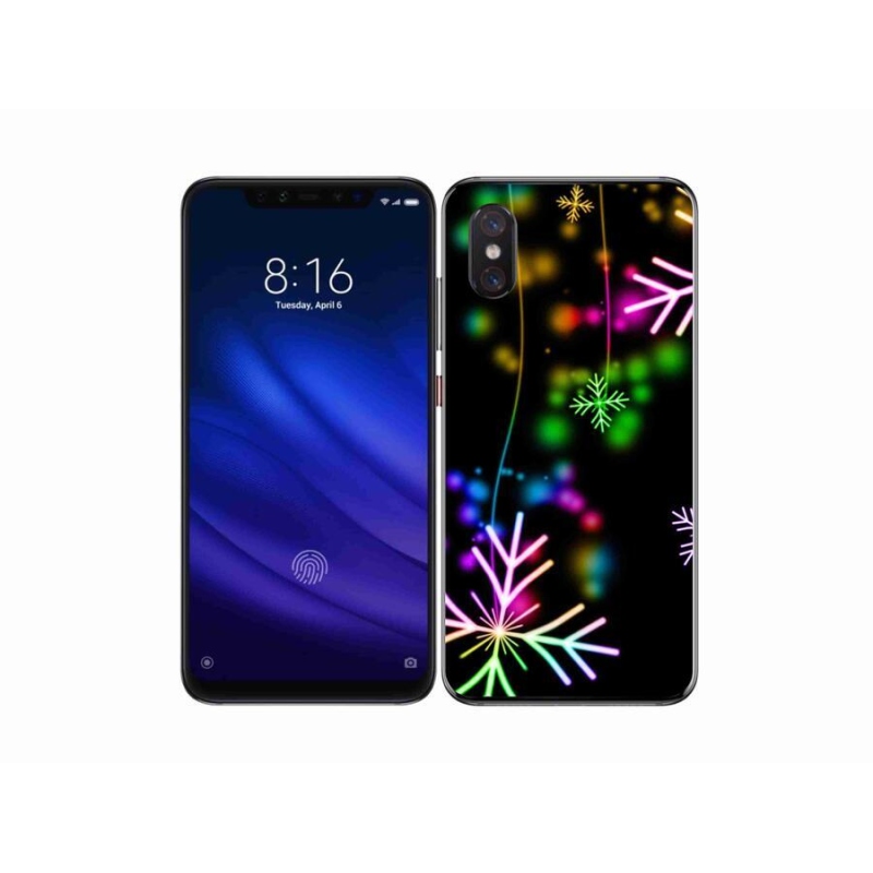 Gelový kryt mmCase na mobil Xiaomi Mi 8 Pro - barevné vločky
