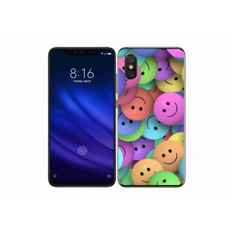 Gelový kryt mmCase na mobil Xiaomi Mi 8 Pro - barevní smajlíci