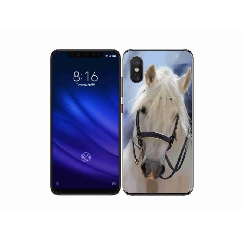 Gelový kryt mmCase na mobil Xiaomi Mi 8 Pro - bílý kůň