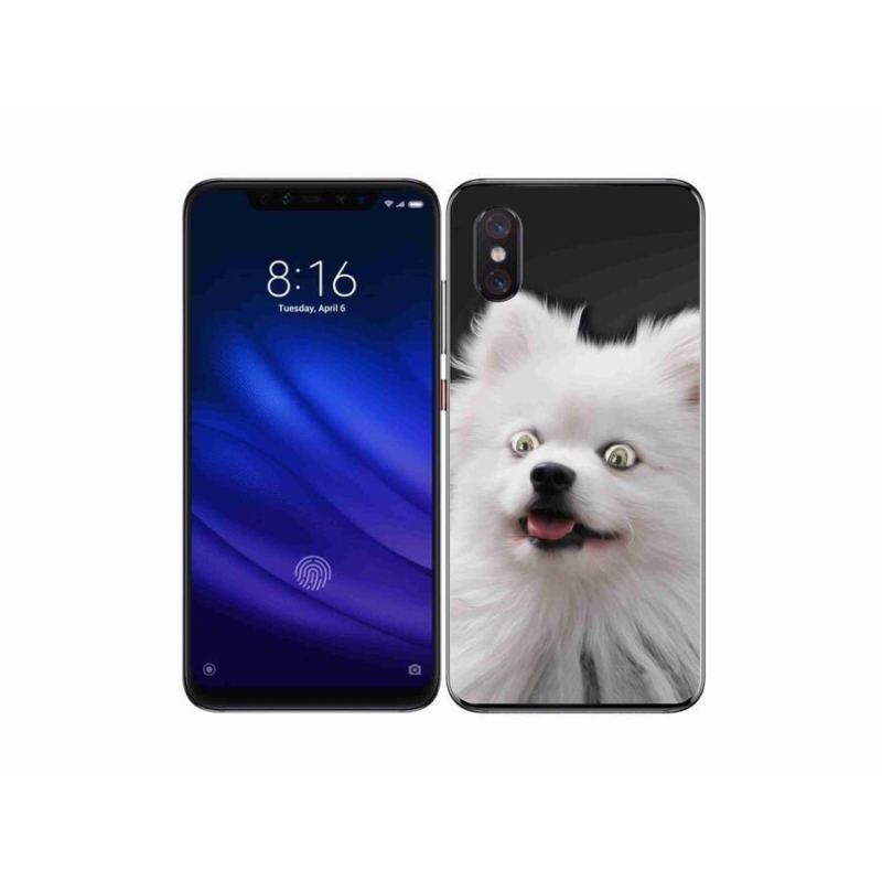 Gelový kryt mmCase na mobil Xiaomi Mi 8 Pro - bílý špic