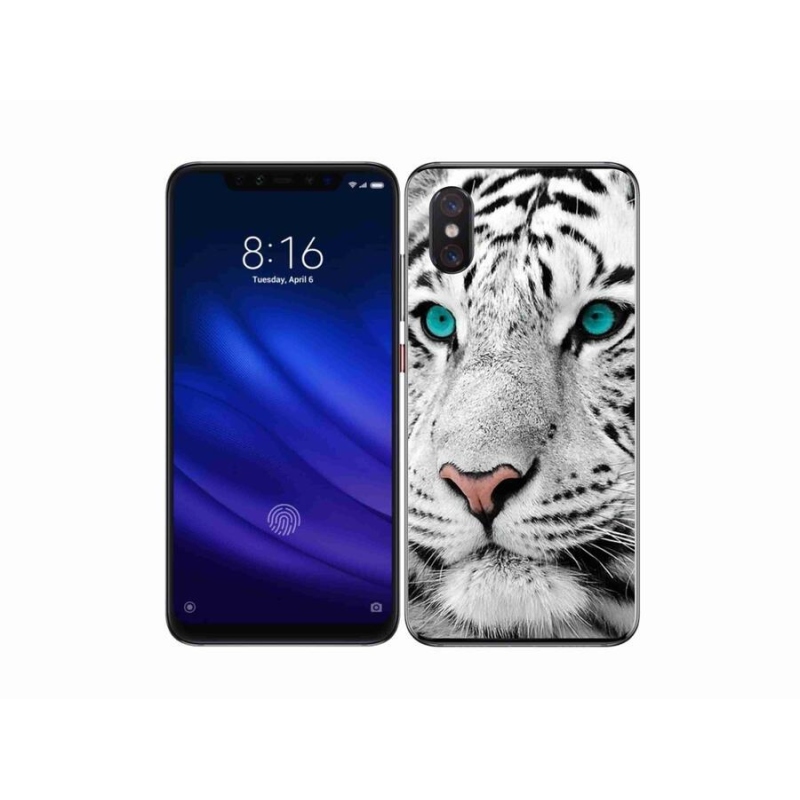 Gelový kryt mmCase na mobil Xiaomi Mi 8 Pro - bílý tygr