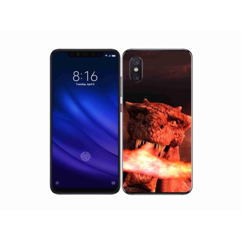 Gelový kryt mmCase na mobil Xiaomi Mi 8 Pro - drak