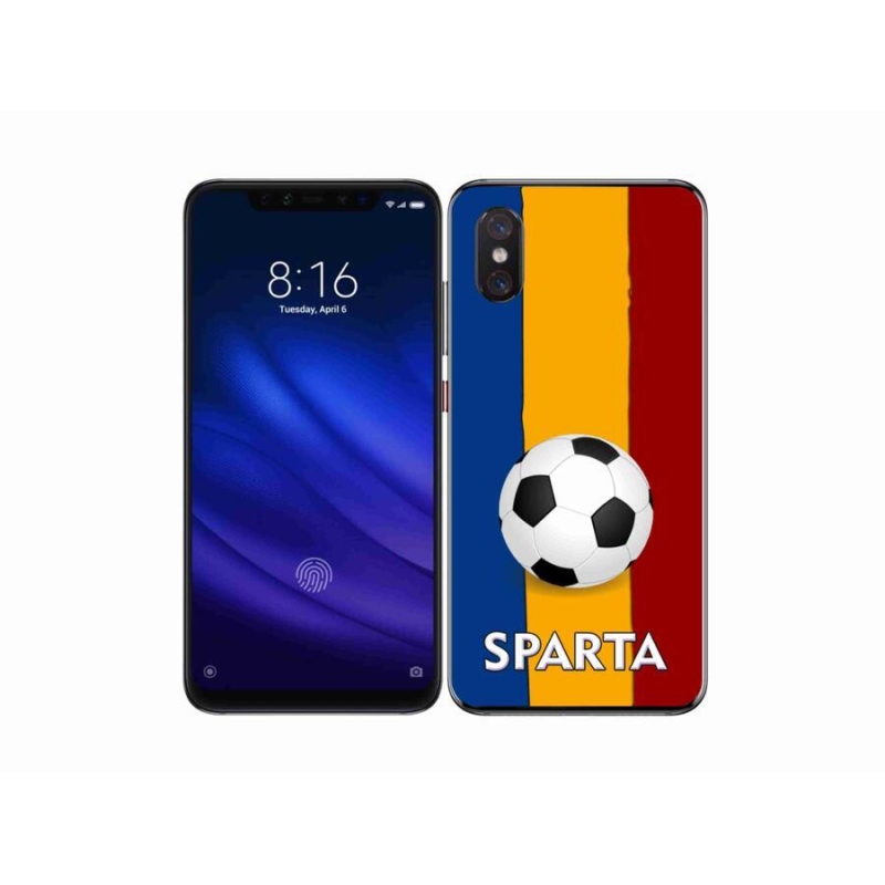 Gelový kryt mmCase na mobil Xiaomi Mi 8 Pro - fotbal 1