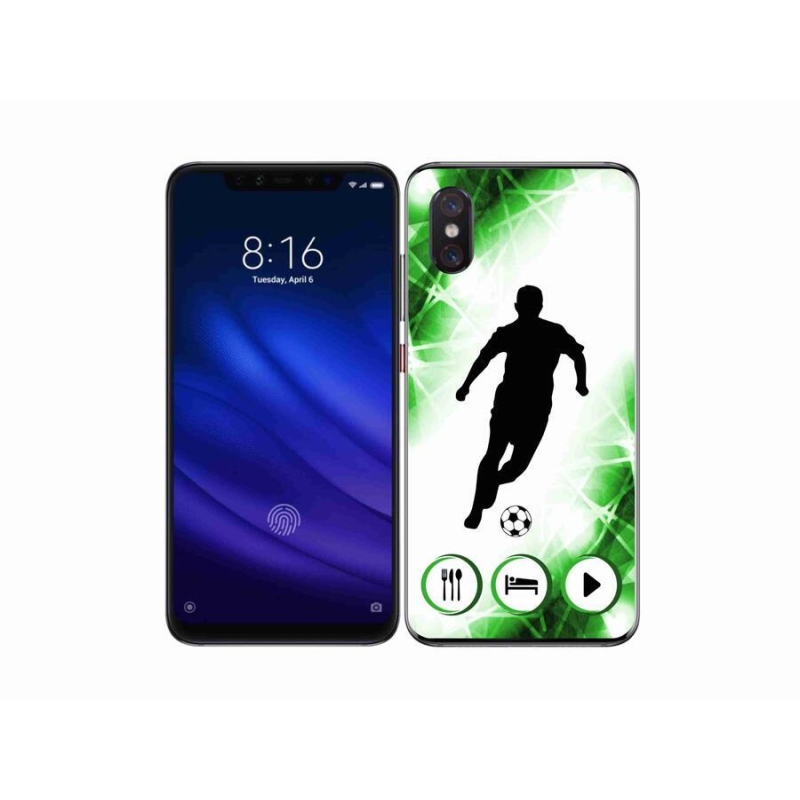 Gelový kryt mmCase na mobil Xiaomi Mi 8 Pro - fotbalista