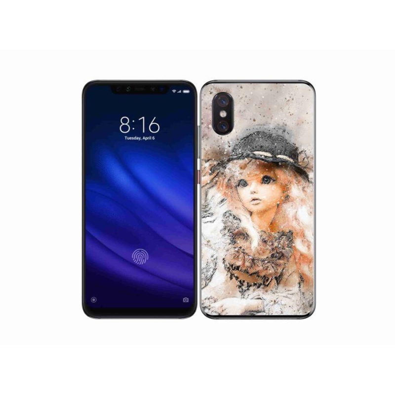 Gelový kryt mmCase na mobil Xiaomi Mi 8 Pro - holčička s kloboukem
