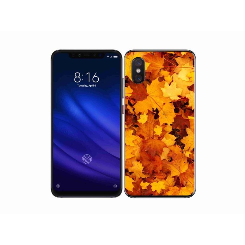 Gelový kryt mmCase na mobil Xiaomi Mi 8 Pro - javorové listy