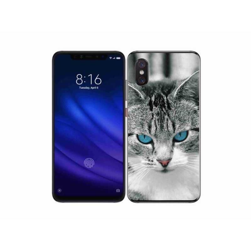 Gelový kryt mmCase na mobil Xiaomi Mi 8 Pro - kočičí pohled 1