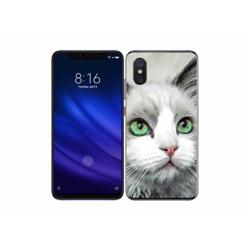 Gelový kryt mmCase na mobil Xiaomi Mi 8 Pro - kočičí pohled