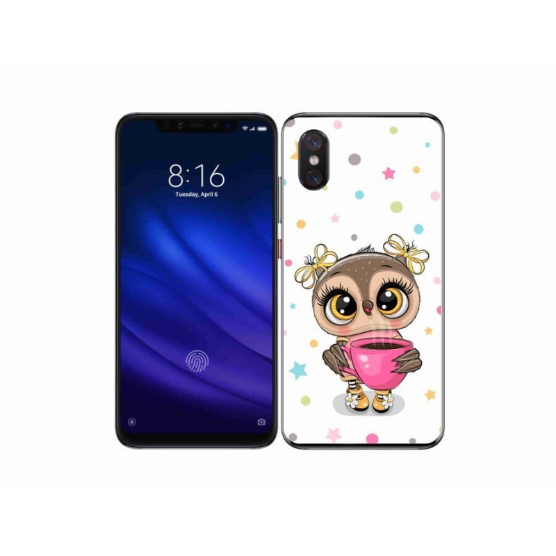 Gelový kryt mmCase na mobil Xiaomi Mi 8 Pro - kreslená sovička