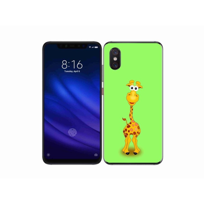 Gelový kryt mmCase na mobil Xiaomi Mi 8 Pro - kreslená žirafa