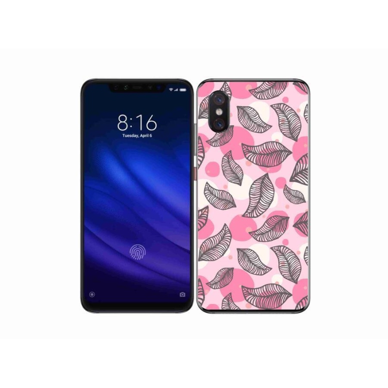 Gelový kryt mmCase na mobil Xiaomi Mi 8 Pro - kreslené padající listy