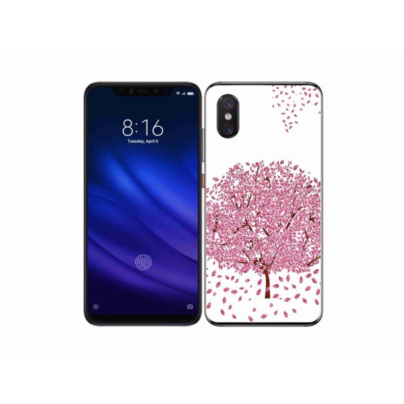 Gelový kryt mmCase na mobil Xiaomi Mi 8 Pro - kreslený strom s listy