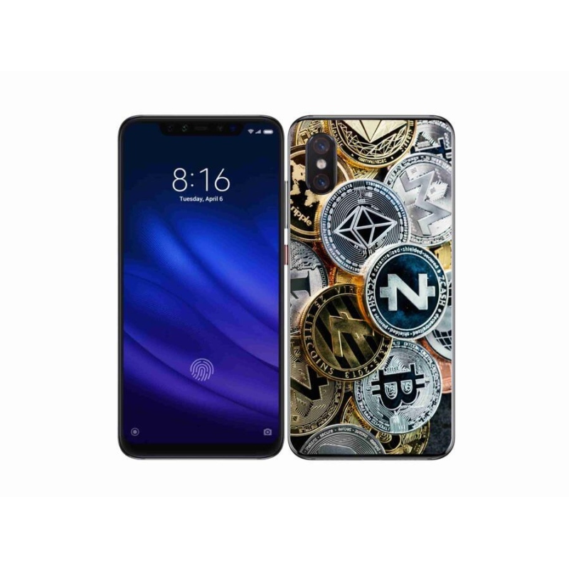 Gelový kryt mmCase na mobil Xiaomi Mi 8 Pro - kryptoměny