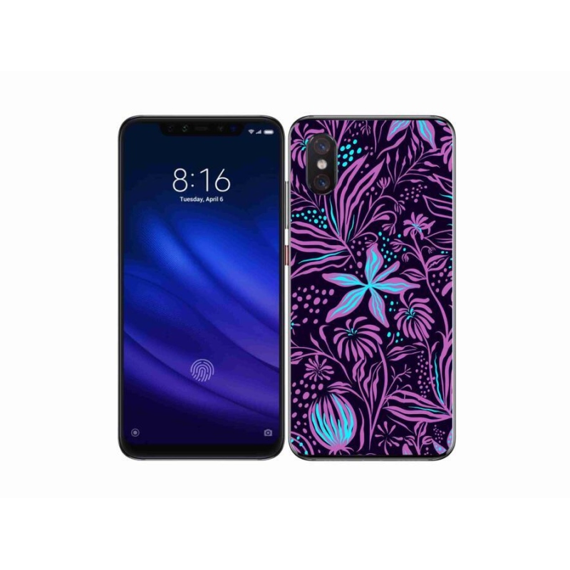 Gelový kryt mmCase na mobil Xiaomi Mi 8 Pro - květiny 2
