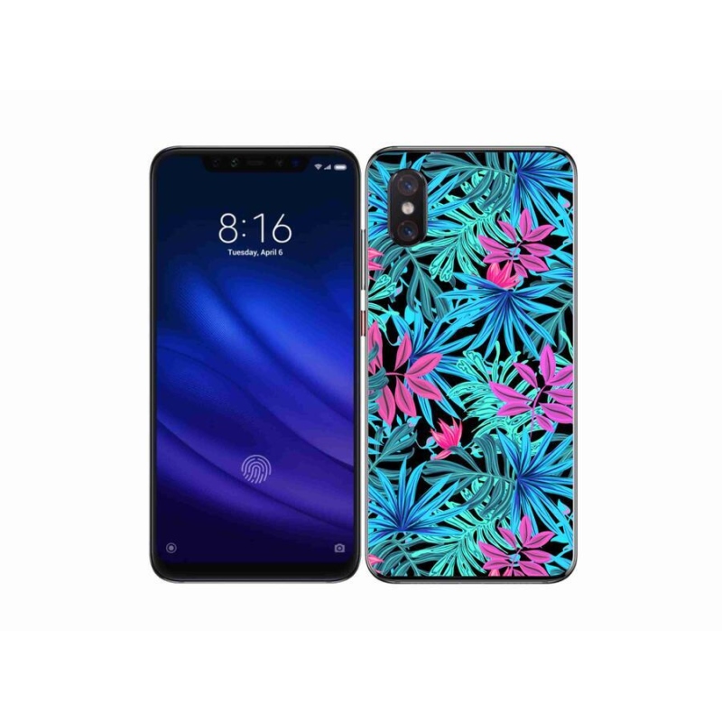 Gelový kryt mmCase na mobil Xiaomi Mi 8 Pro - květiny 3