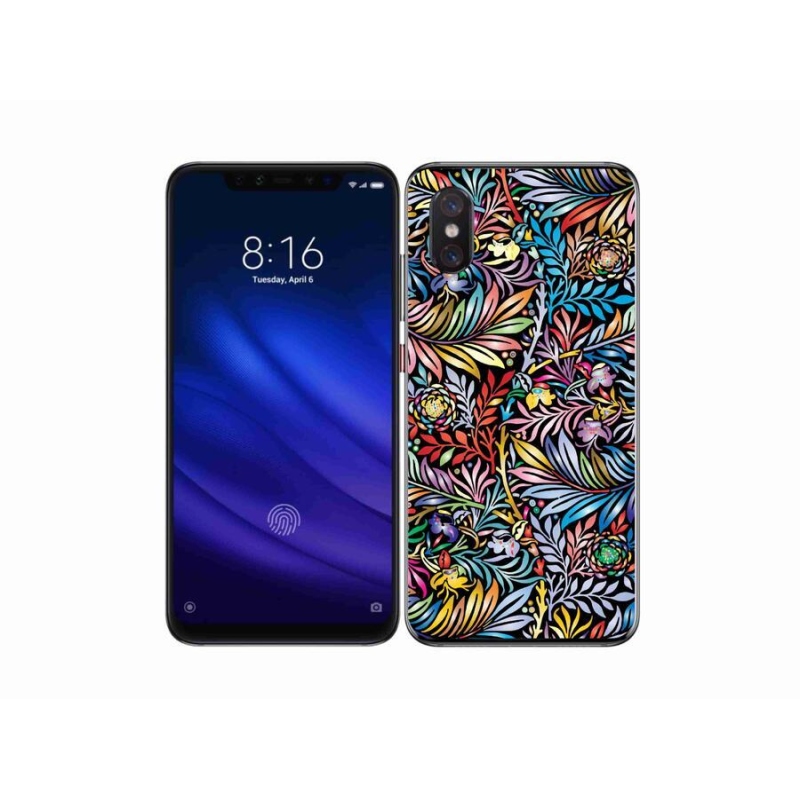 Gelový kryt mmCase na mobil Xiaomi Mi 8 Pro - květiny 5