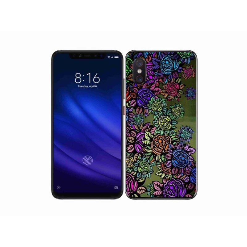 Gelový kryt mmCase na mobil Xiaomi Mi 8 Pro - květiny 6