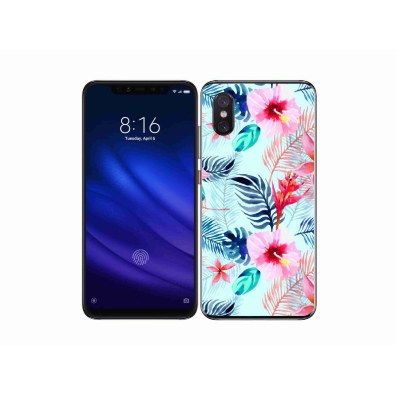 Gelový kryt mmCase na mobil Xiaomi Mi 8 Pro - květiny