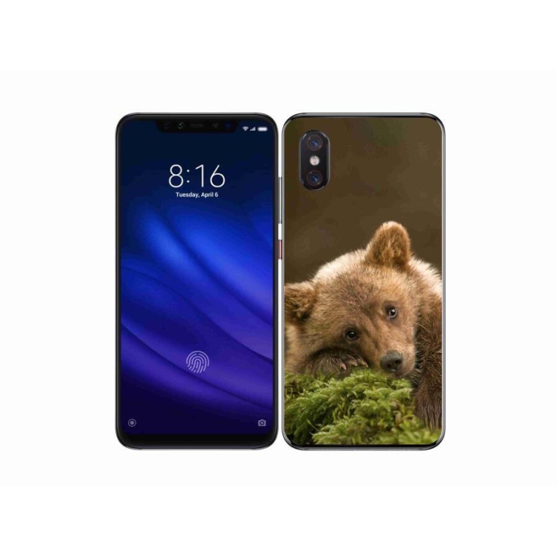 Gelový kryt mmCase na mobil Xiaomi Mi 8 Pro - medvěd