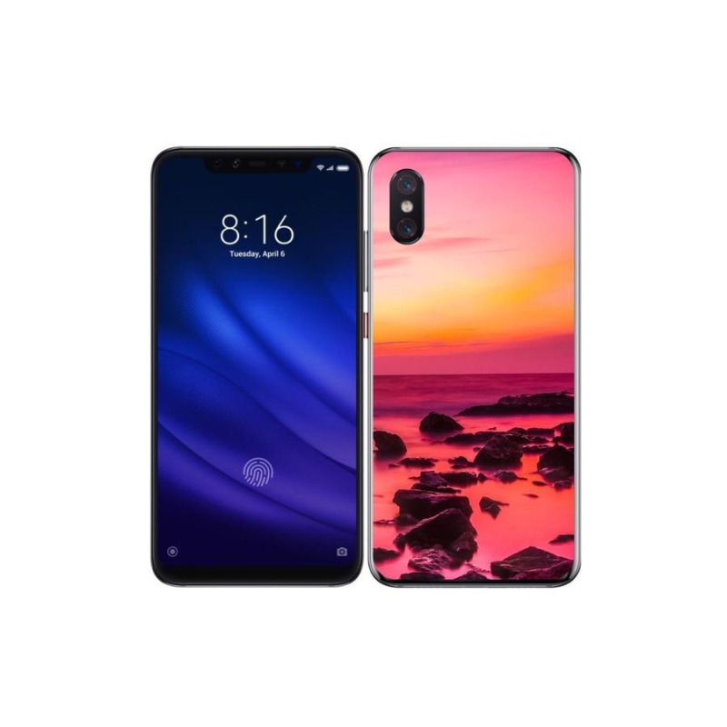 Gelový kryt mmCase na mobil Xiaomi Mi 8 Pro - moře a záře