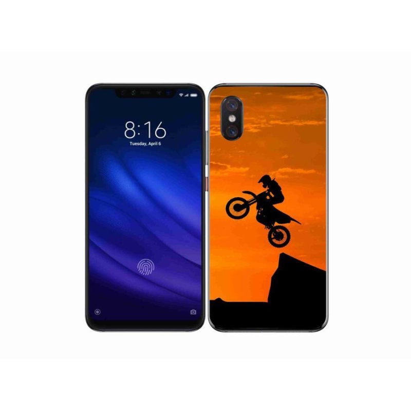 Gelový kryt mmCase na mobil Xiaomi Mi 8 Pro - motocross